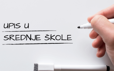 Obavijest o postupku upisa učenika 8. razreda u 1. razred srednje škole