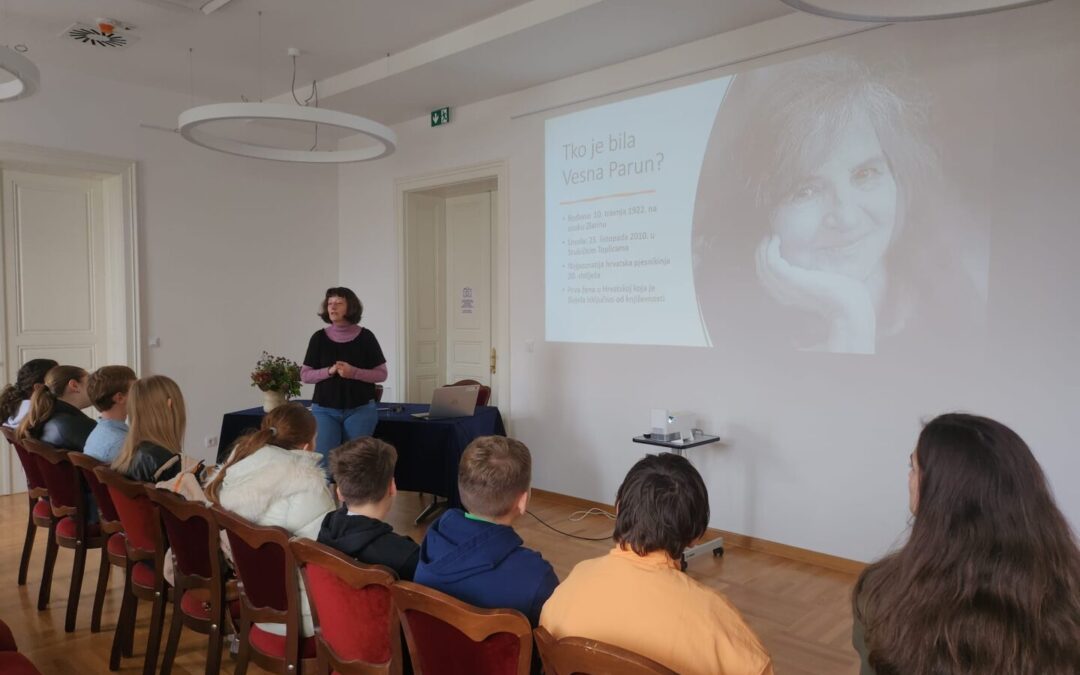 Posjet izložbi “S onustran Medvednice: Vesna Parun”