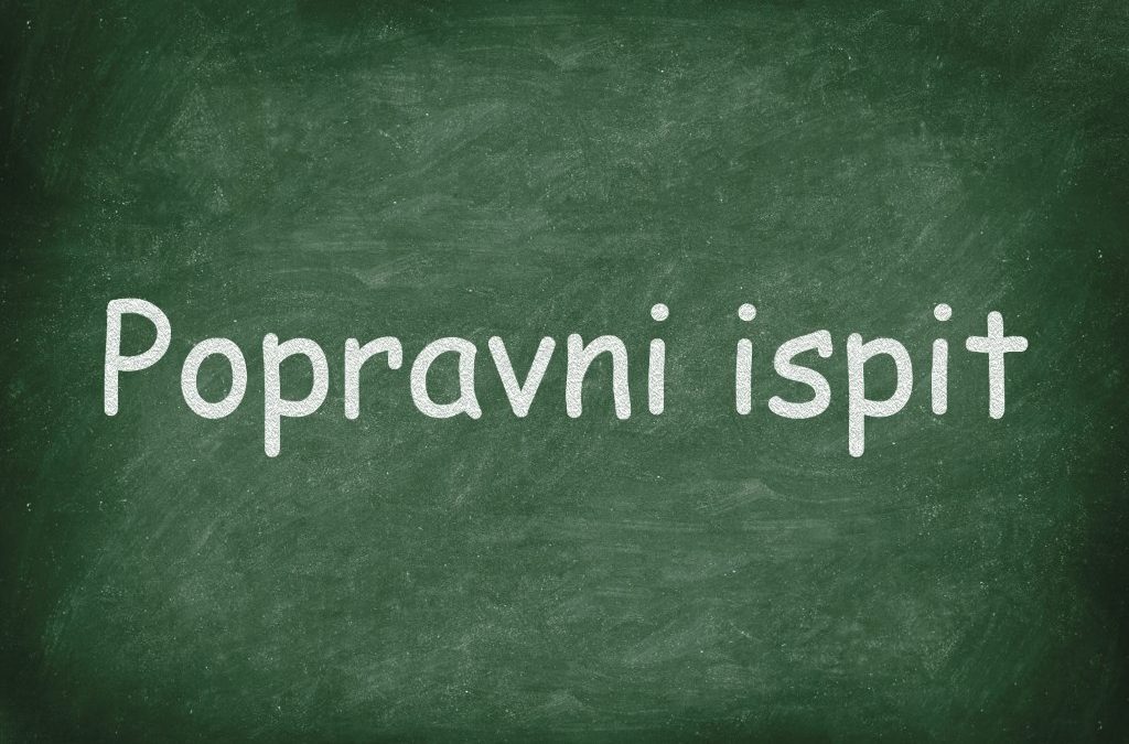 Obavijest o održavanju popravnog ispita iz kemije